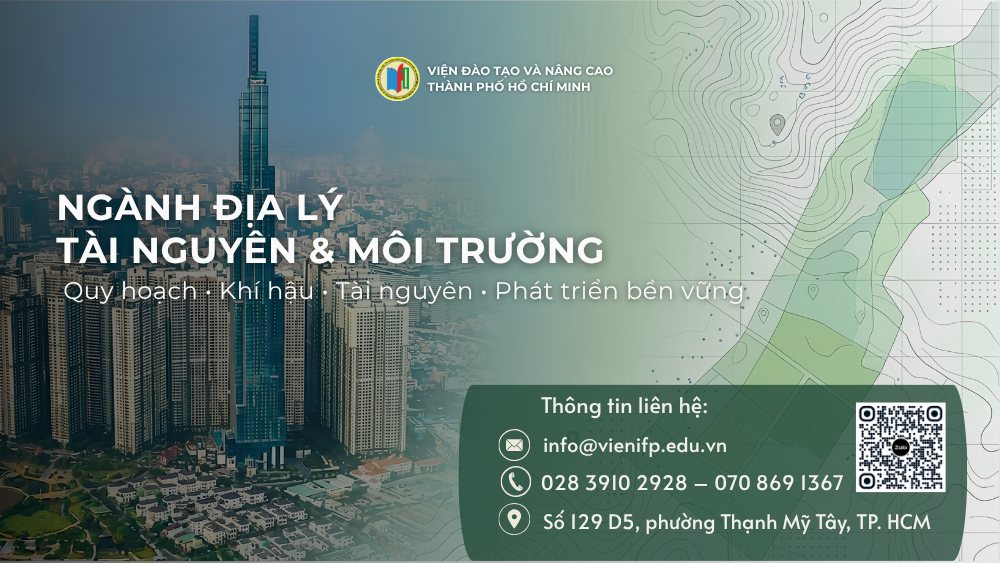 Địa lý Tài nguyên và Môi trường gắn với quy hoạch đô thị khí hậu tài nguyên và phát triển bền vững