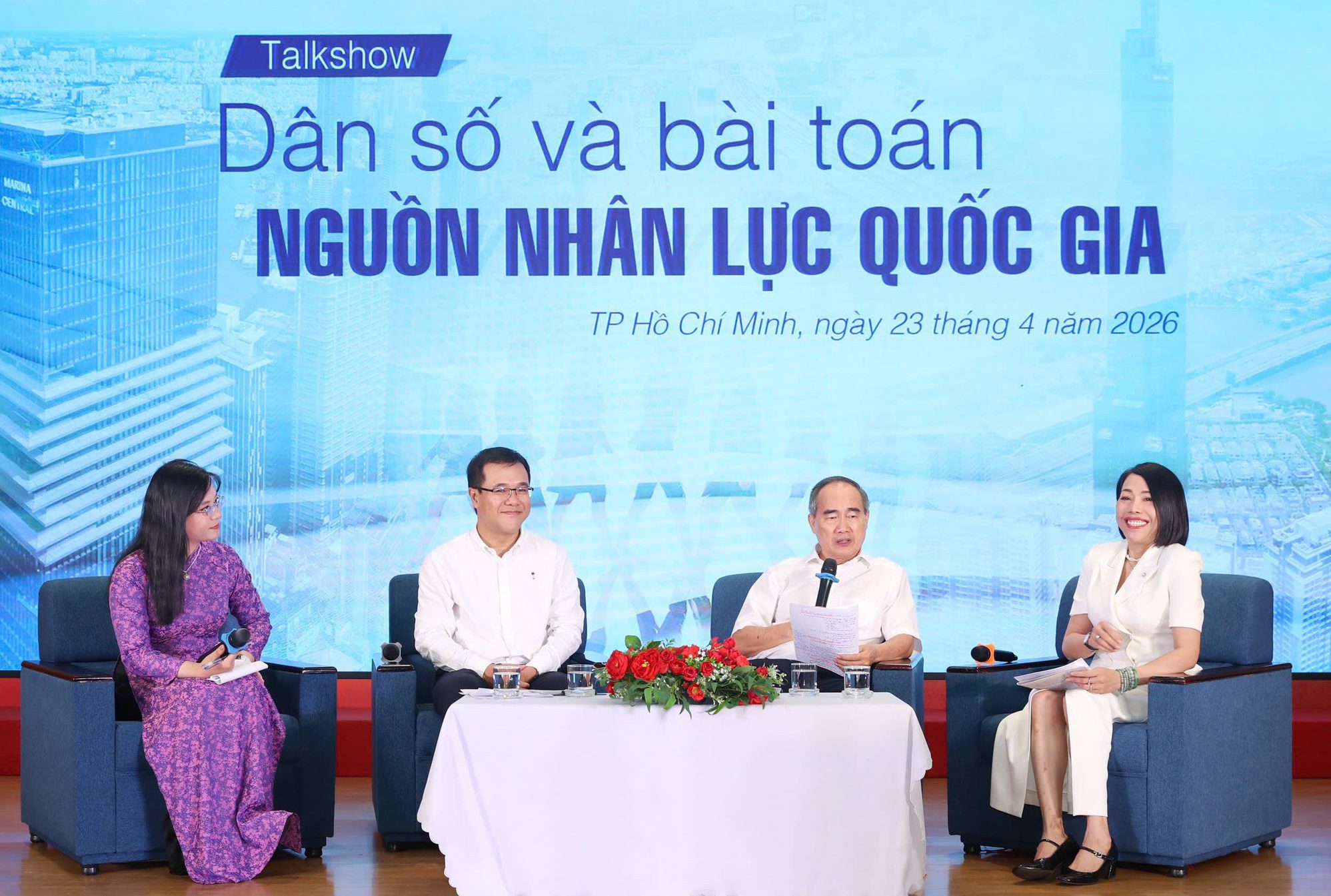 Talkshow Dân số và bài toán nguồn nhân lực quốc gia do Báo Người Lao Động tổ chức tại TP Hồ Chí Minh