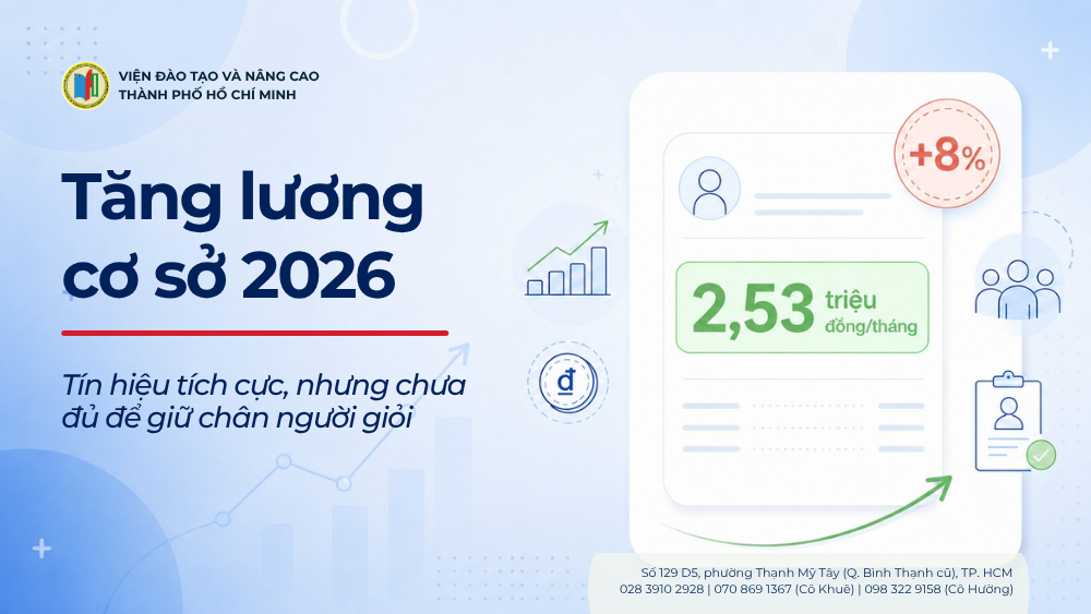 Tăng lương cơ sở 2026 lên 2,53 triệu đồng và bài toán giữ chân nhân sự giỏi
